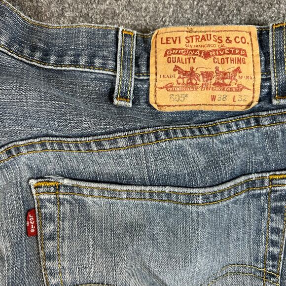 Levi Strauss & Co 505 Regular Fit Jeans 38x32 Blue - Picture 5 of 5
